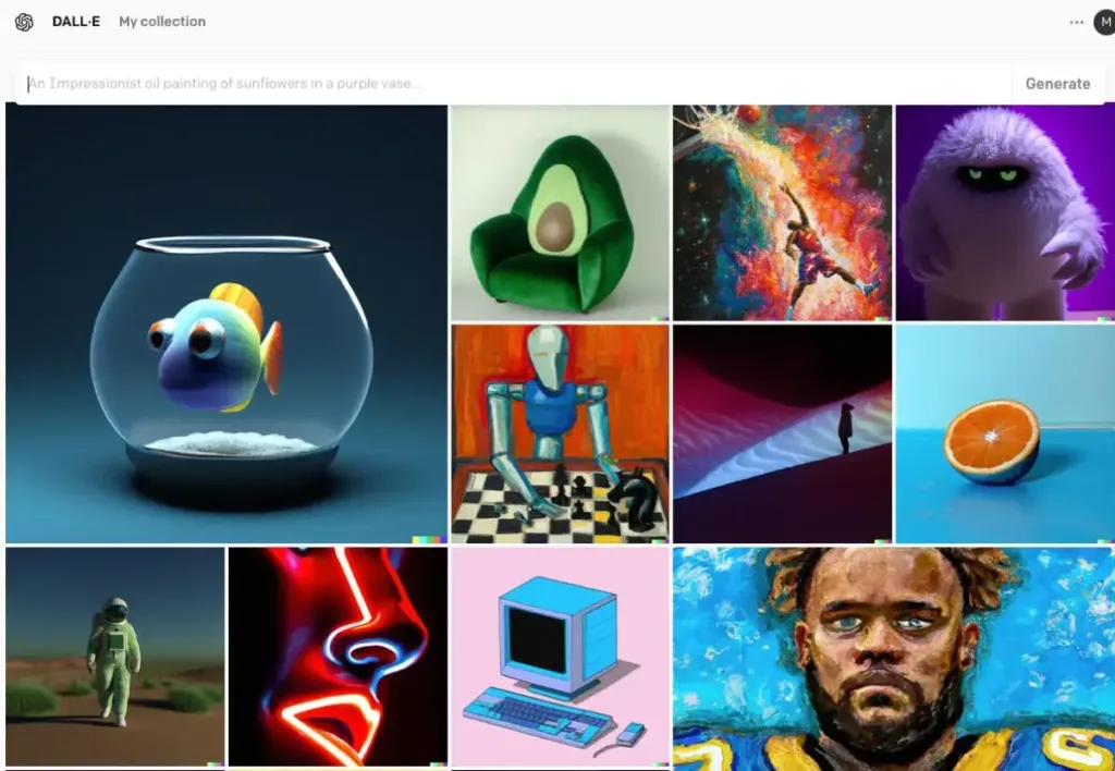 Mastering Generative AI: A Comprehensive 2023 Handbook 6 less than p greater than the front page of dall e 2 displays a gallery of the ai models best work less than p greater than