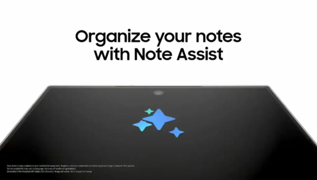 Galaxy AI Note Assist