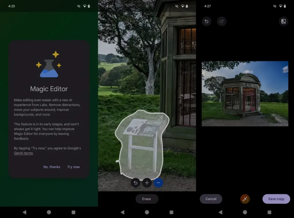 Pixel 8 Pro: 6 AI Features That Will Blow Your Mind Literally 1 google pixel 8 using magic editor sky replacement object removal